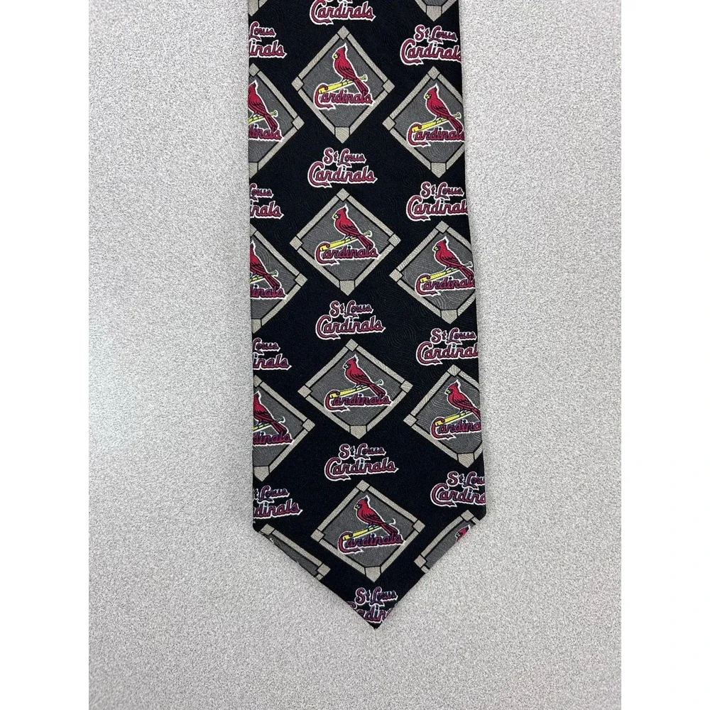 RM Sport 1998 St. Louis Cardinals‎ 100% Silk Necktie Made In USA Vintage MLB